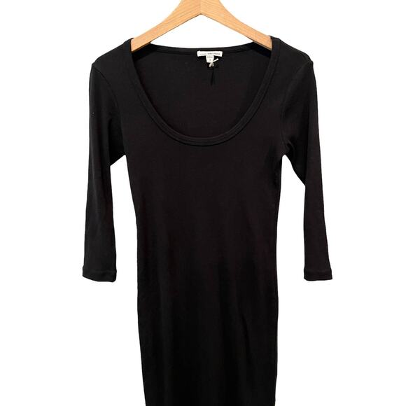 James Perse Long Sleeve Rib Dress Size 2 - Picture 4 of 9